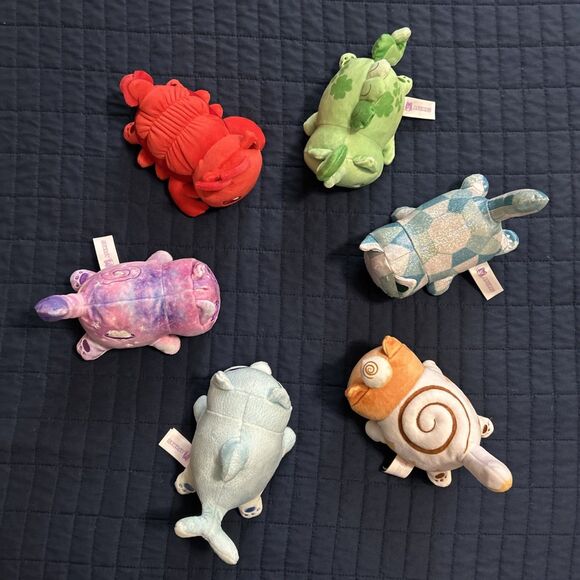 Aphmau MeeMeows Lot of 6 Diamond Lobster Cinnamon Roll Green Dolphin Galaxy - Picture 2 of 16